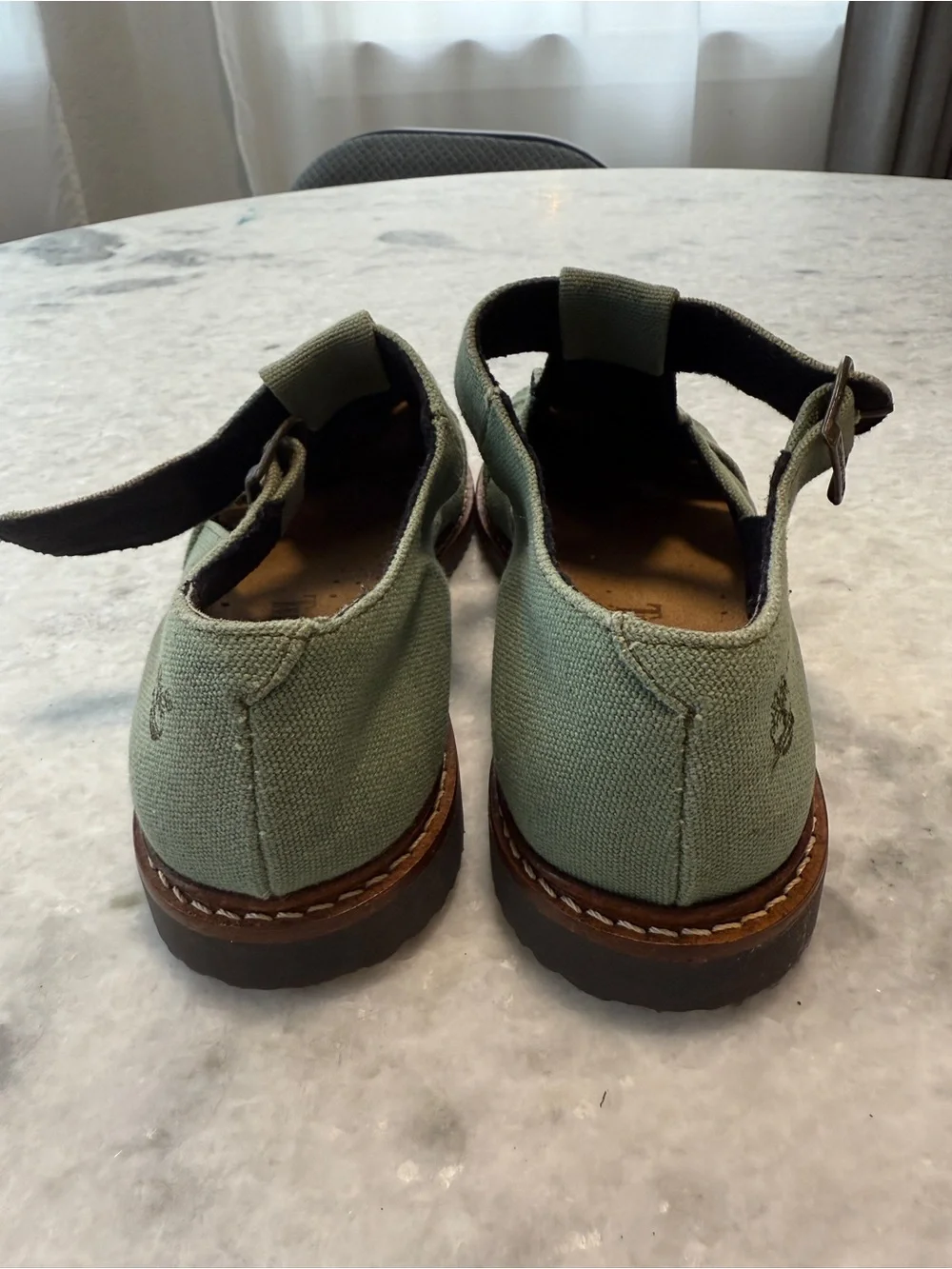Timberland Women’s Olive Green Canvas Fisherman Sandals